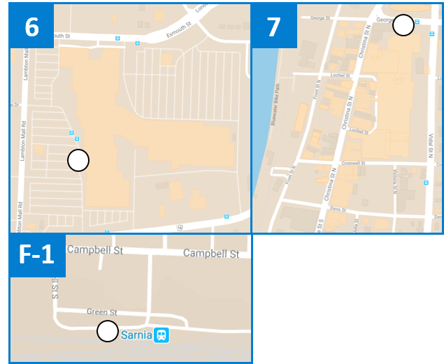 Inter-Community Transit Sarnia Stops