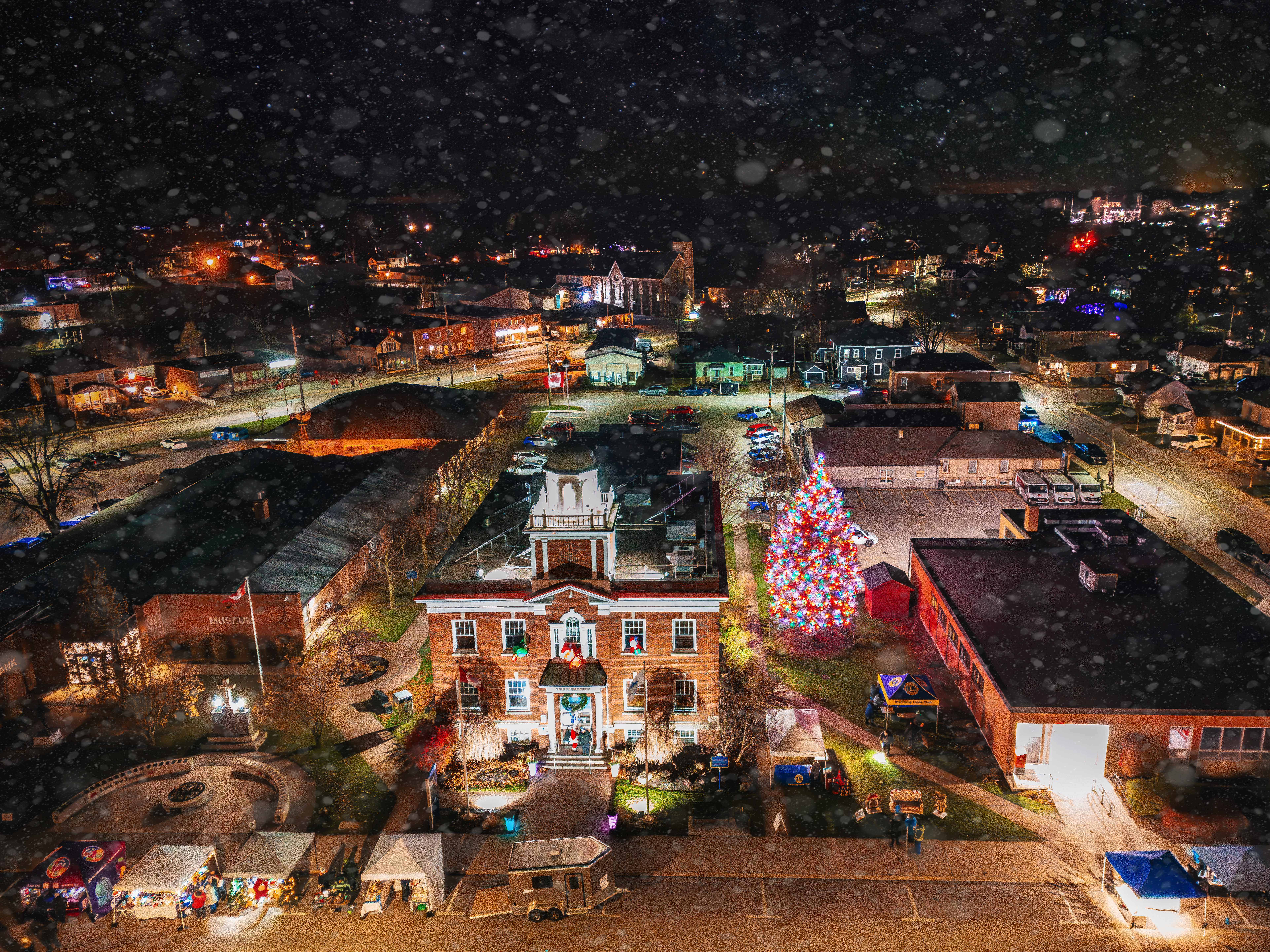 Night Market Christmas Time